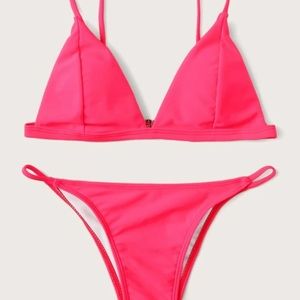 Neon pink SHEIN bikini